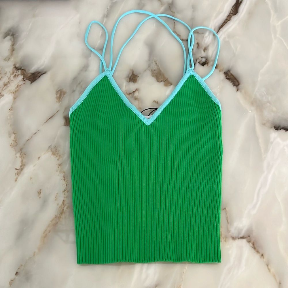 Zara crisscross stretchy top